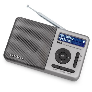 ЦИФРОВОЕ РАДИО DAB+ FM PLL Crystal Sound 2-дюймовый преобразователь AIWA RD-40DAB/SL