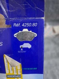 фото thumb №5, Гальмівні колодки гальмівні перед peugeot 605