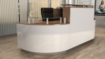Стойка ресепшн R85 LED 330х210см с подсветкой