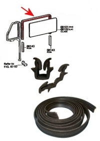 фото thumb №1, Toyota cruiser j4 прокладка канал стекло дверь