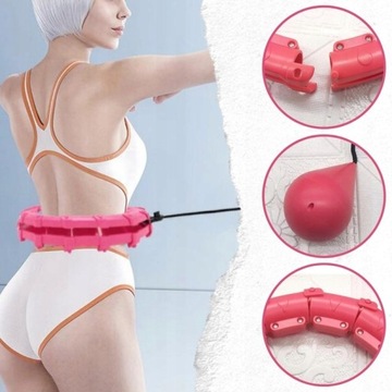 HULA HOP Z OBCIĄŻNIKIEM ODCHUDZAJĄCE Z WYPUSTKAMI