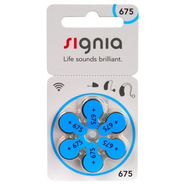 Батарейки для слуховых аппаратов Signia 675 120 шт.