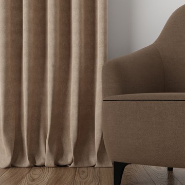 Zasłony Welurowe Matowe Zasłona sz.330x130 Welur Z Taśmą Na Żabki Kolory