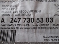 фото thumb №7, Mercedes eqb 243 w243 glb 247 w247 планка na двері праві зад нова