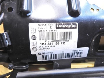 фото thumb №8, Сиденье правый перед vw golf v plus 1k4881106fr