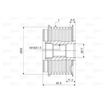 фото thumb №14, Сцепление генератора valeo 588079 231502w200