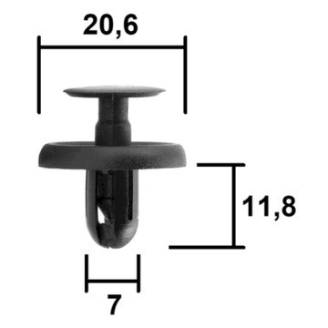 фото thumb №2, Клипса клипса подкрылки toyota lexus заменитель 90467-a0037 90467-07201