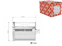 фото thumb №13, Febi bilstein 173867 фильтр топлива