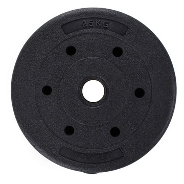 OBCIĄŻENIE ZESTAW TALERZE 2x2,5kg OBCIĄŻENIA KOMPOZYTOWE BITUMICZNE 29mm