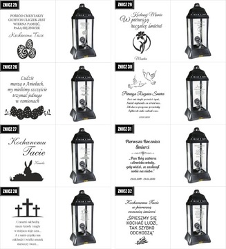 ZNICZ LAMPION z dedykacją TWOIM GRAWEREM dla babci