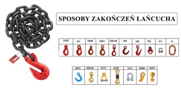ПОВОРОТНАЯ ЦЕПЬ Ø 8 мм 2 т 2000 кг G80 ОДОБРЕНИЕ CE