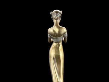 Figurka Rzeźba Statuetka flecistka GRAJĄCA NA FLECIE VERONESE WU75220A4