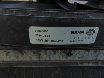 фото thumb №10, Радиатор воды климат вентилятор комплект bmw 1 e87 1.6b механическая коробка передач европа