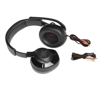 КРУГЛЫЕ НАУШНИКИ JBL QUANTUM 200 С МИКРОФОНОМ, ЧЕРНЫЕ 100% ОРИГИНАЛ