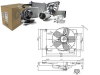 фото thumb №1, Вентилятор радіатора з корпус opel combo corsa