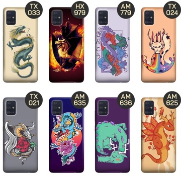 ETUI DO SAMSUNG GALAXY A51 5G WZORY SMOKI DRAGON TANIEC SMOKÓW OBUDOWA CASE