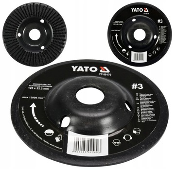 YATO YT-59170 Выпуклый рашпиль по дереву 125 мм № 3