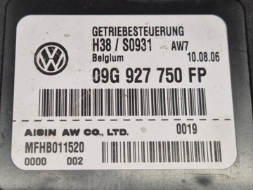 фото thumb №6, Vw passat b6 автомат блок керування коробки коробки передач комп'ютер 09g927750fp