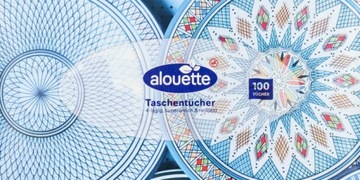ALOUETTE Салфетки гигиенические 4-слойные 100 шт.