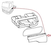 фото thumb №4, Крышка бардачка кабины rvi premium левая