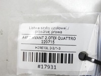 фото thumb №6, Молдинг скло лобове права audi a4 b7