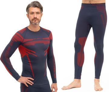 BIELIZNA MĘSKA TERMICZNA BRUBECK DRY KOMPLET BLUZA I SPODNIE XL