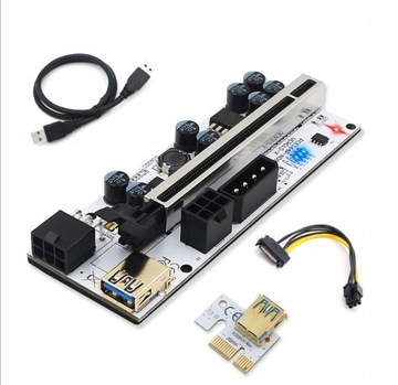 Riser 010-X GOLD | USB 3.0 | PCI-E 1x-16x | zasila