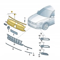 фото thumb №14, Решётка volkswagen passat b8