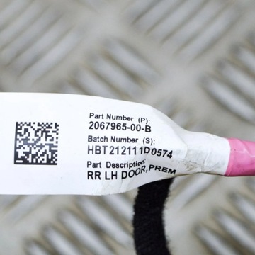 фото thumb №6, Tesla модель 3 2021 левая сторона жгут провод дверь задних