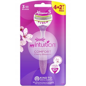 12x Maszynka WILKINSON Xtreme 3 My Intuition Comfort Cherry Blossom