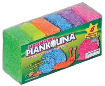 PIANKOLINA DZIECIĘCA Masa Plastyczna do Zabawy Plastelina z PIANKI Kulki