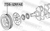 Шків tds-1zrfae febest lexus toyota auris Доставка, фото thumb