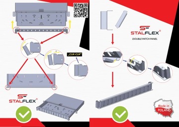 19-дюймовая оптоволоконная распределительная коробка 1U 12xSC Duplex