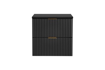 ЧЕРНЫЙ Шкаф для ванной комнаты под умывальник 60 с TOP