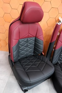 фото thumb №9, Bmw 7' g70 i7 g70 салон сиденья sport з підігрівом bowers veganza burgundy