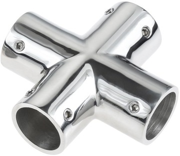 ŁĄCZNIK KRZYŻ RELINGU 22mm KRZYŻOWY 22 NIERDZEWNY KWASOODPORNY A4 KRZYŻAK