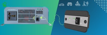 Автомобильный преобразователь с USB 12 В 4000 Вт Sinus USB