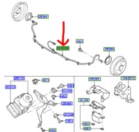 фото thumb №1, Датчик, швидкість обертова колеса ford оригінальний номер 2s61-2b372-bd