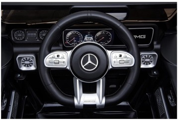 MERCEDES G63 АККУМУЛЯТОРНЫЙ АВТОМОБИЛЬНЫЙ КОЖАНЫЙ ПИЛОТ 12V7Ah КОЛЕСА EVA 4-ДВИГАТЕЛИ 4x4