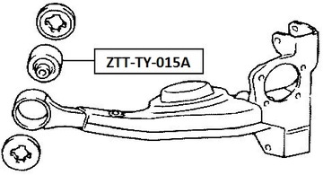 фото thumb №14, Втулка важеля toyota rav 4 ii 1.8 vvti 2.0 d-4d