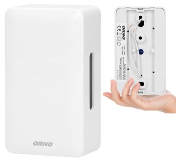 ORNO BIM BAM Проводной дверной звонок, двухцветный, для поверхностного монтажа, белоснежный