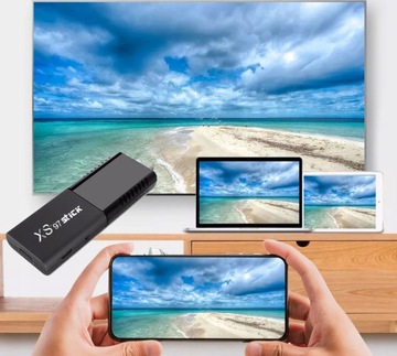 МУЛЬТИМЕДИЙНЫЙ ПЛЕЕР SMART STICK ANDROID TV 4K МЕНЮ PL WIFI