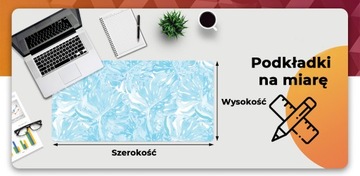 Настольный защитный коврик 100х50 для офиса Пальмовые листья