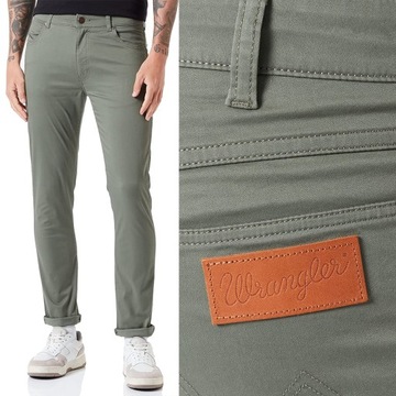 Wrangler LARSTON SLIM Пыльный Оливковый ЗЕЛЕНЫЙ W31 L32