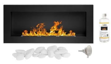 БИОКАМИН TUV 900x400 биокамин матовый черный
