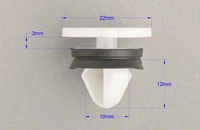 фото thumb №4, 20x кліпси штифти оббивка обшивка дверей двері багажника citroen peugeot renault