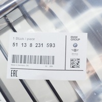 фото thumb №10, Bmw e38 sedan передня частина радіатор kidney решітка left 8231593 51138231593 oem