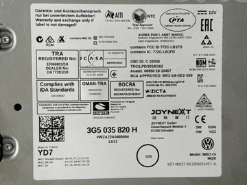 фото thumb №10, Навігація дисплей зчитувач комплект vw t-cross 3g5035820h 5nn919605b