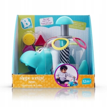 Infantino Bączek z sorterem hipopotam 315319