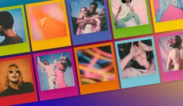 Polaroid Color I-Type вставка красочные рамки 8 фотографий